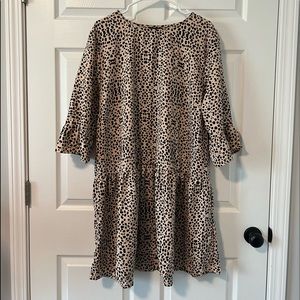 Boohoo Plus Ruffle Sleeve Smock Dress